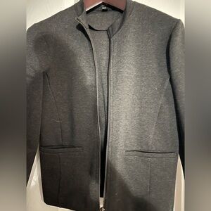 J.Crew collarless zip-front jacket
